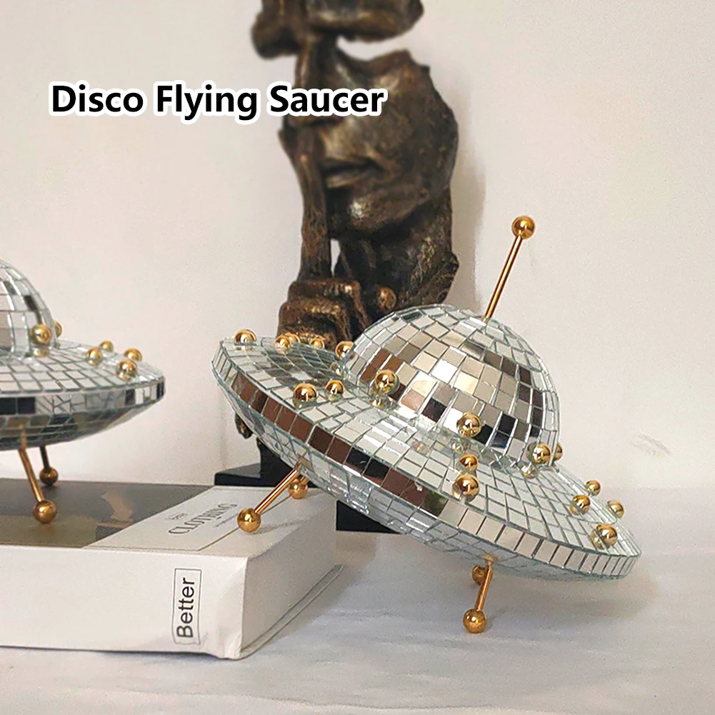UFO Space World Desk Ornaments Creative Desk Living Room Ornament Art Crafts Funny Home Decor Multipurpose Halloween Decorations