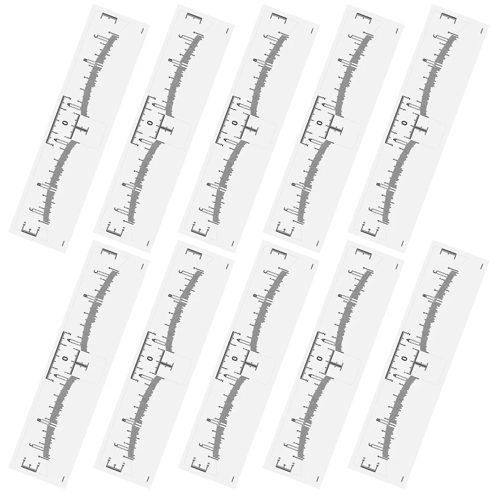 

10Pcs Drawing Eyebrow Ruler for Women Precision Brow Framing Tool Reusable Measuring Shaper Convenient Makeup Eyebrow Stencil