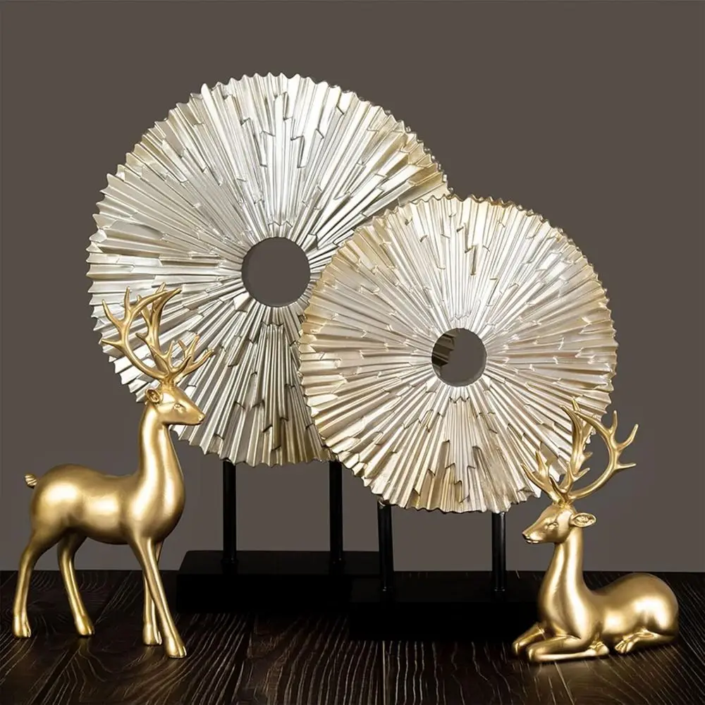 الإبداعية الغزلان سطح المكتب زخرفة الحديثة الجلوس/وضع الوقوف عيد الميلاد الغزلان تمثال رائعة دائم الأيائل تمثال #3