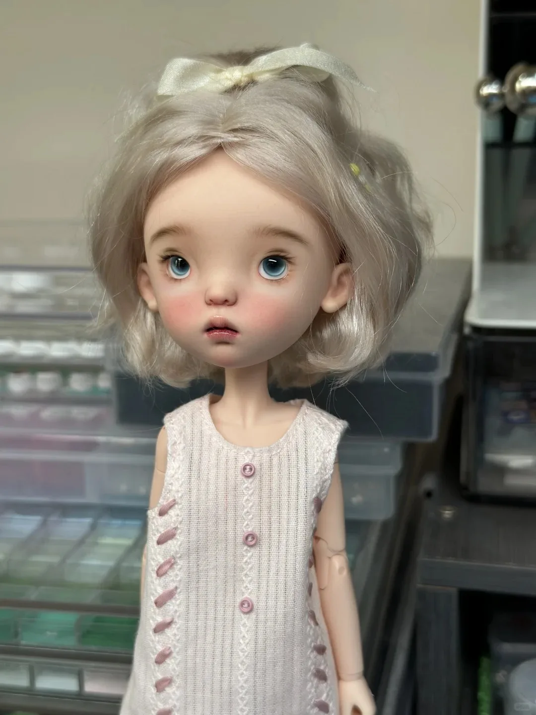 

Кукла BJD в масштабе 1/6, синяя фасоль, специальная кукла для девочек, милая игрушка из смолы, подарок на день рождения, бесплатная доставка