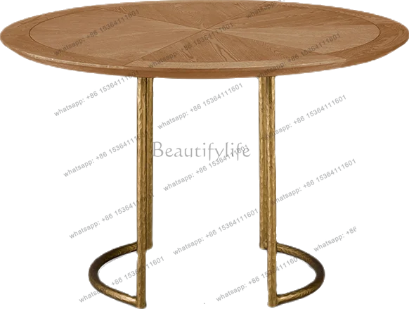 

Обеденный стол из массива дерева, кованое железо, скандинавский дизайн, ваби-саби, средневековая мебель для ресторана, креативный современный обеденный стол