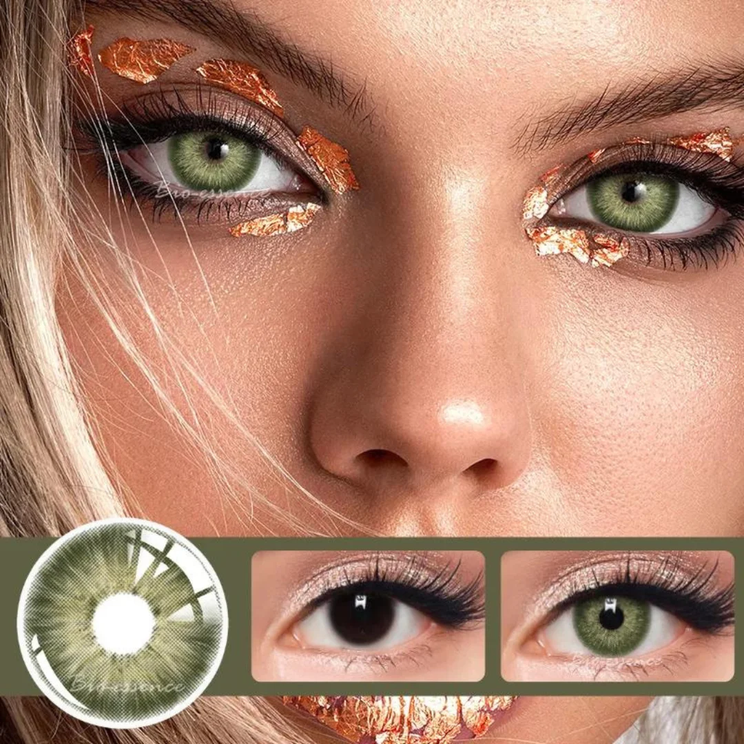 Bio-essence 1 Pair Colored Contact Lenses for Eyes Natural Look Brown Lenses Blue Lenses Gray Eye Contact Fashion Lenses