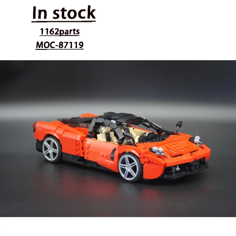 

MOC-87119 New Small Super Sport Sports Car Racing Blocks Model1162PartsMOC Creative Boys Kids Birthday Building Blocks Toy Gifts