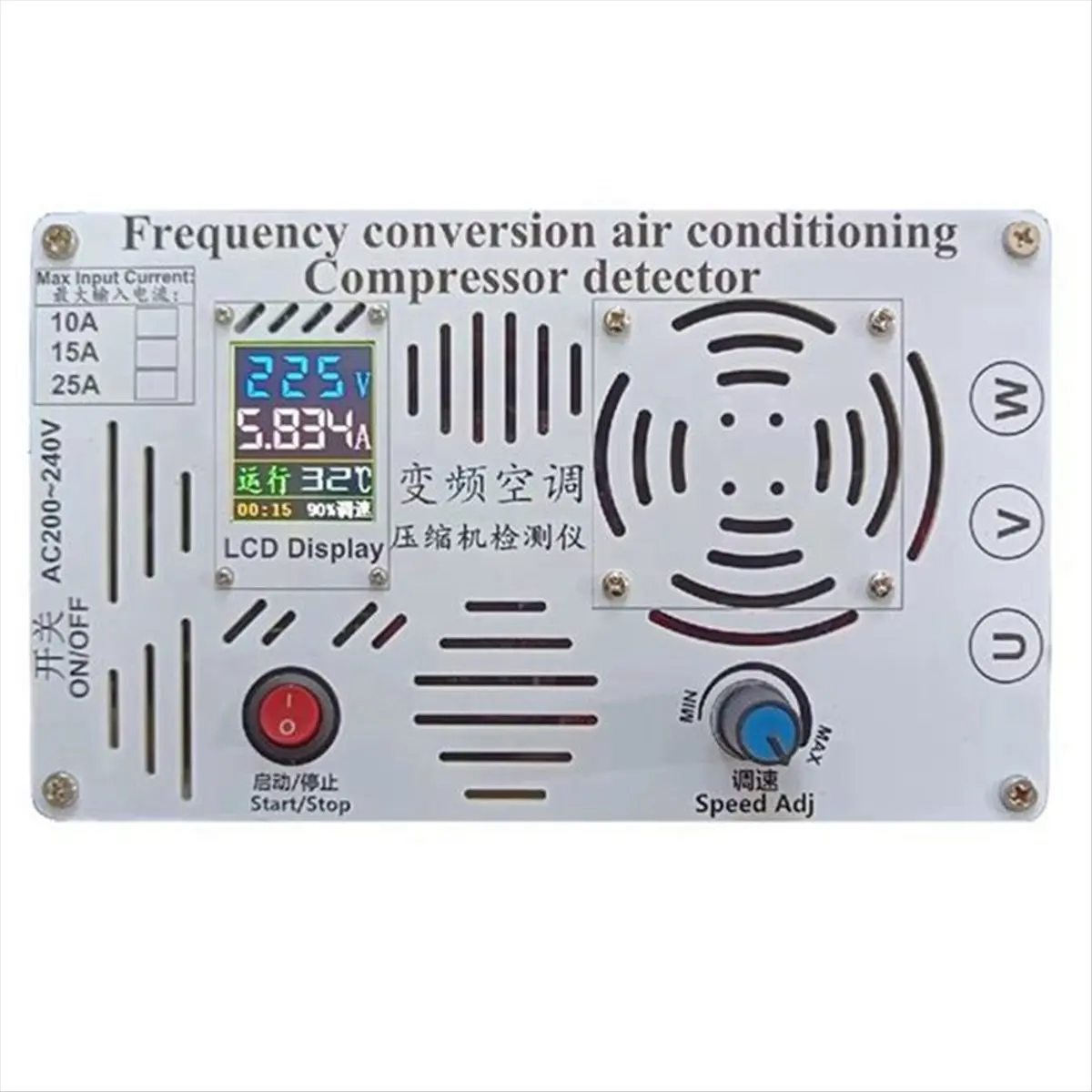 DT56 1-3HP Frequency Air Conditioning Compressor Testing Vehicle Compressor Frequency Washing Machine Motor Tester EU Plug
