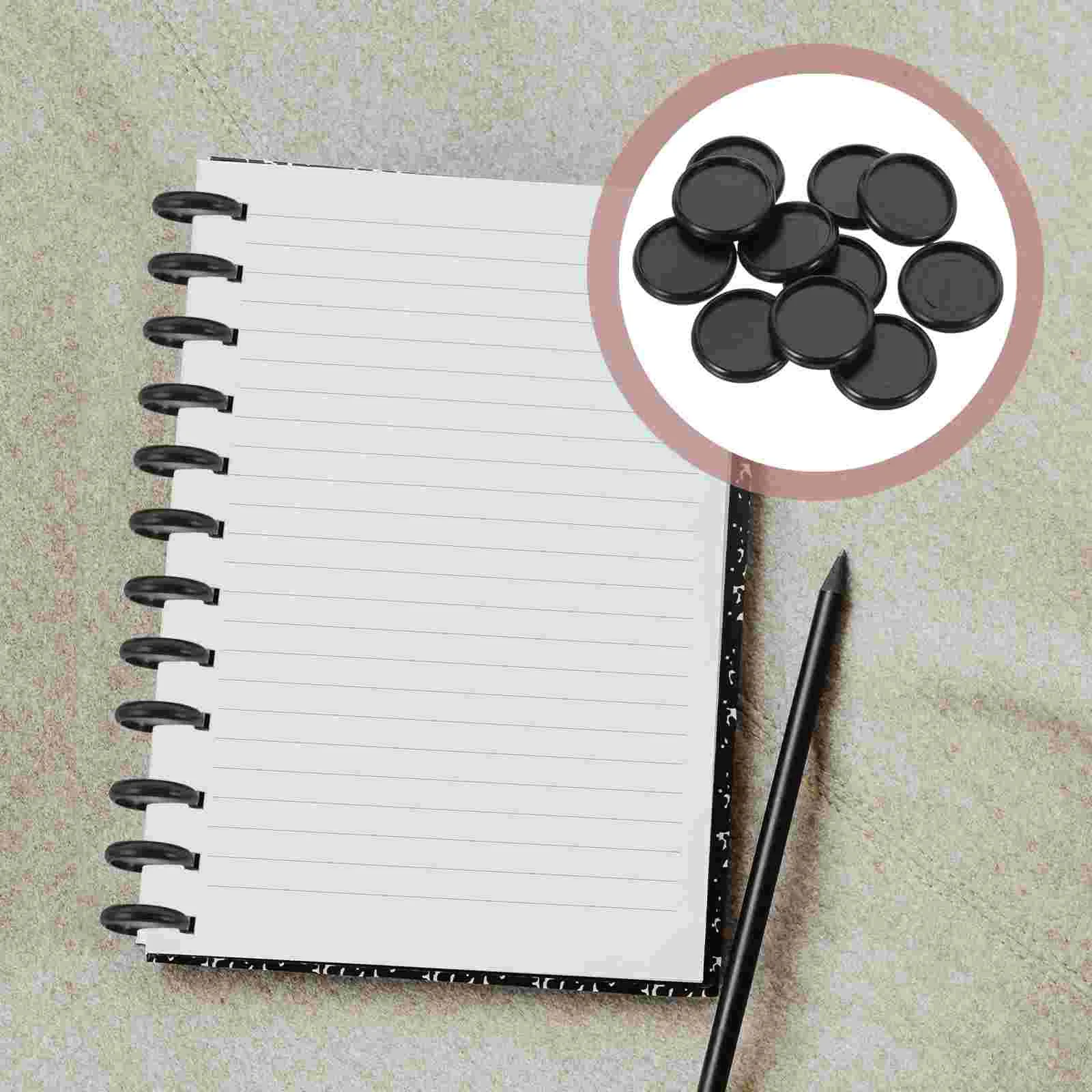 Report Loose-leaf Button Picture Album Bind Tools for Book Books Black Binding Disc