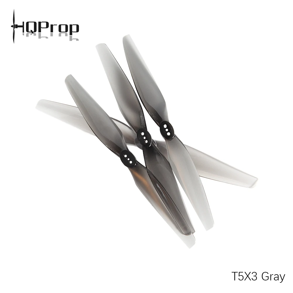 4pcs/20pcs hqprop t5x3 grey cw ccw Polycarbonat 5 Zoll 2 Blätter Propeller für bürstenlosen Motor fpv Racing RC Drohnen Teile