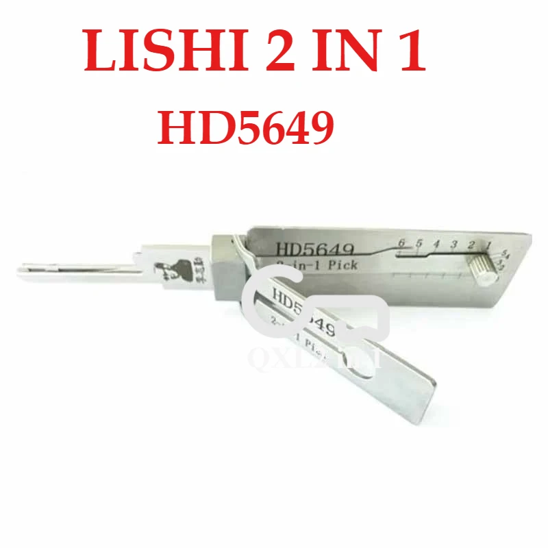 

1PCS 2 IN 1 LISHI Repair Tools HD5649 Locksmith Auto Door Open Car Auto Complete Set Ganzua Lishi Master Key Decoder Car Locks