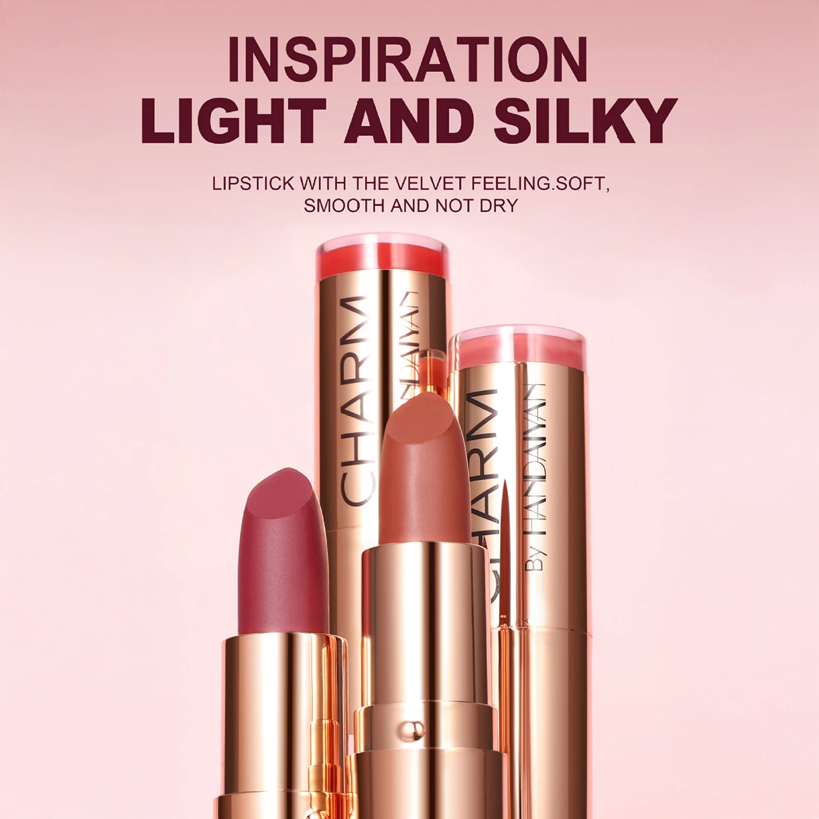 Wasserdichter Samt-Lippenstift, 8 Farben, langlebig, feuchtigkeitsspendend, feuchtigkeitsspendend, vollständige Abdeckung, matte flüssige Lippenfarbe für Damenkosmetik