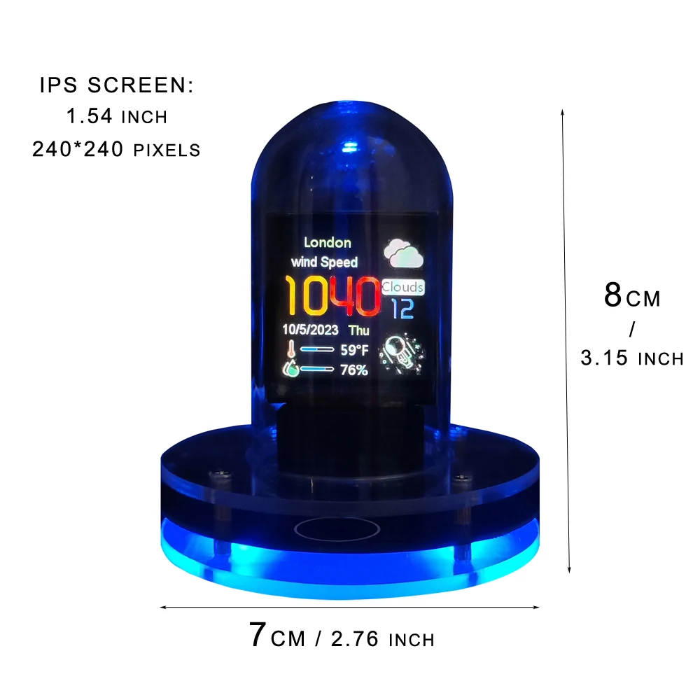 Bitcoin Price Tracker. Nixie Tube Alarm Clock with Colorful RGB Lights and WIFI Weather Station.DIY Album and GIF Animations