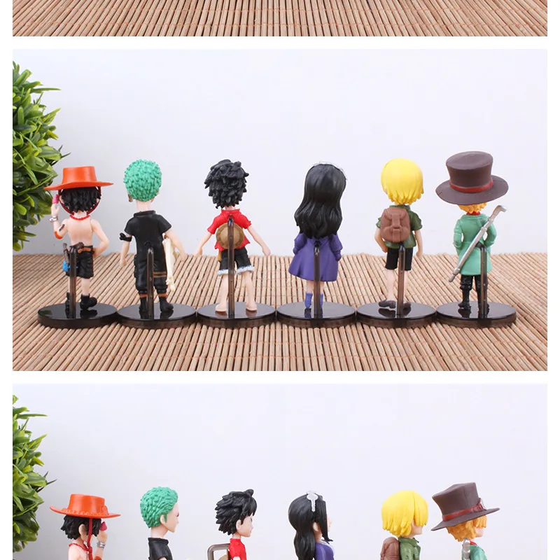 Anime Een Stuk Luffy Sanji Roronoa Zoro Sabo Boa Hancock Pvc Actiefiguurbeeld Verzamelbaar Model Kinderen Speelgoed Sets Rekwisieten Pop