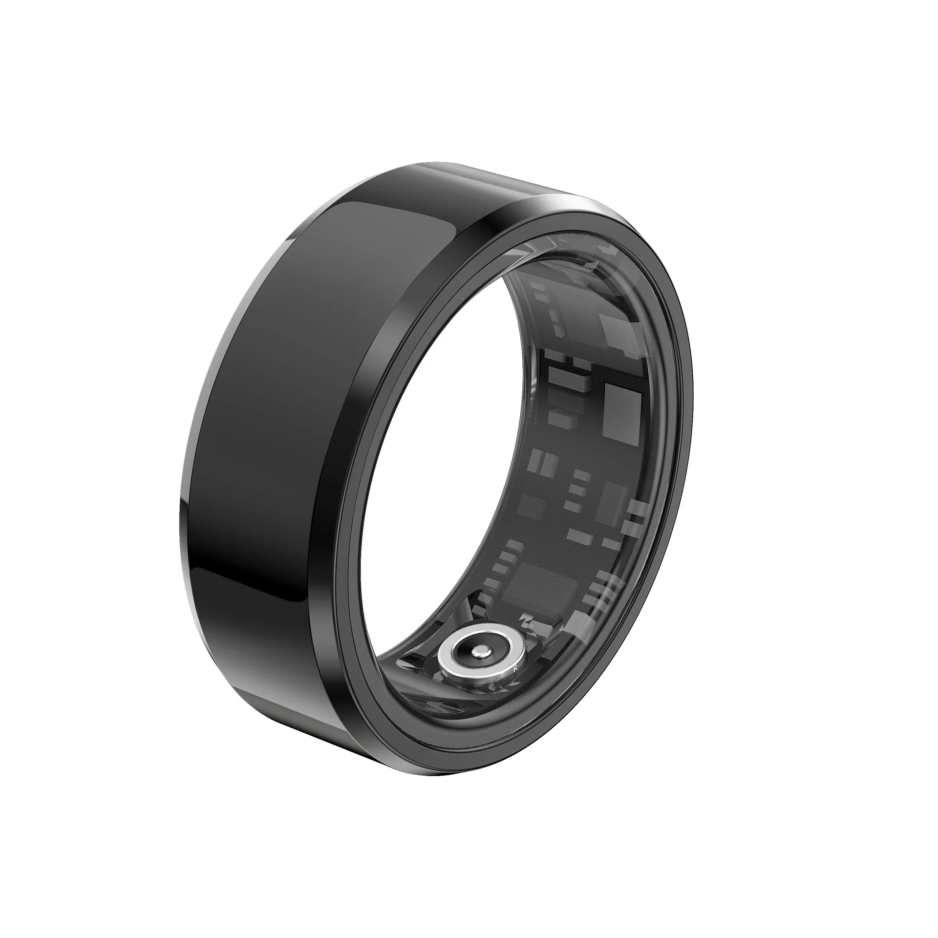 USB Cable Stainless Steel Shell Health Monitoring ring with Heart Rate/Spo2 IP68 Waterproof