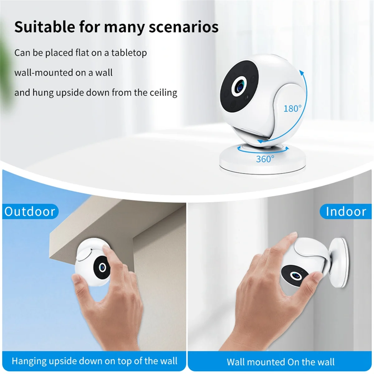 1080P HD Wireless Security Camera WIFI IP Camera Smart Baby Monitor Surveillance Outdoor Night Vision Camera for Home