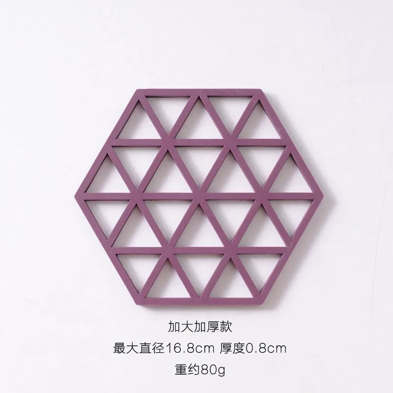 سداسية سيليكون العزل الحراري وسادة أدوات المائدة عبر الحدود وعاء وسادة مكافحة السمط سطح المكتب وسادة واقية مقاومة للحرارة #2