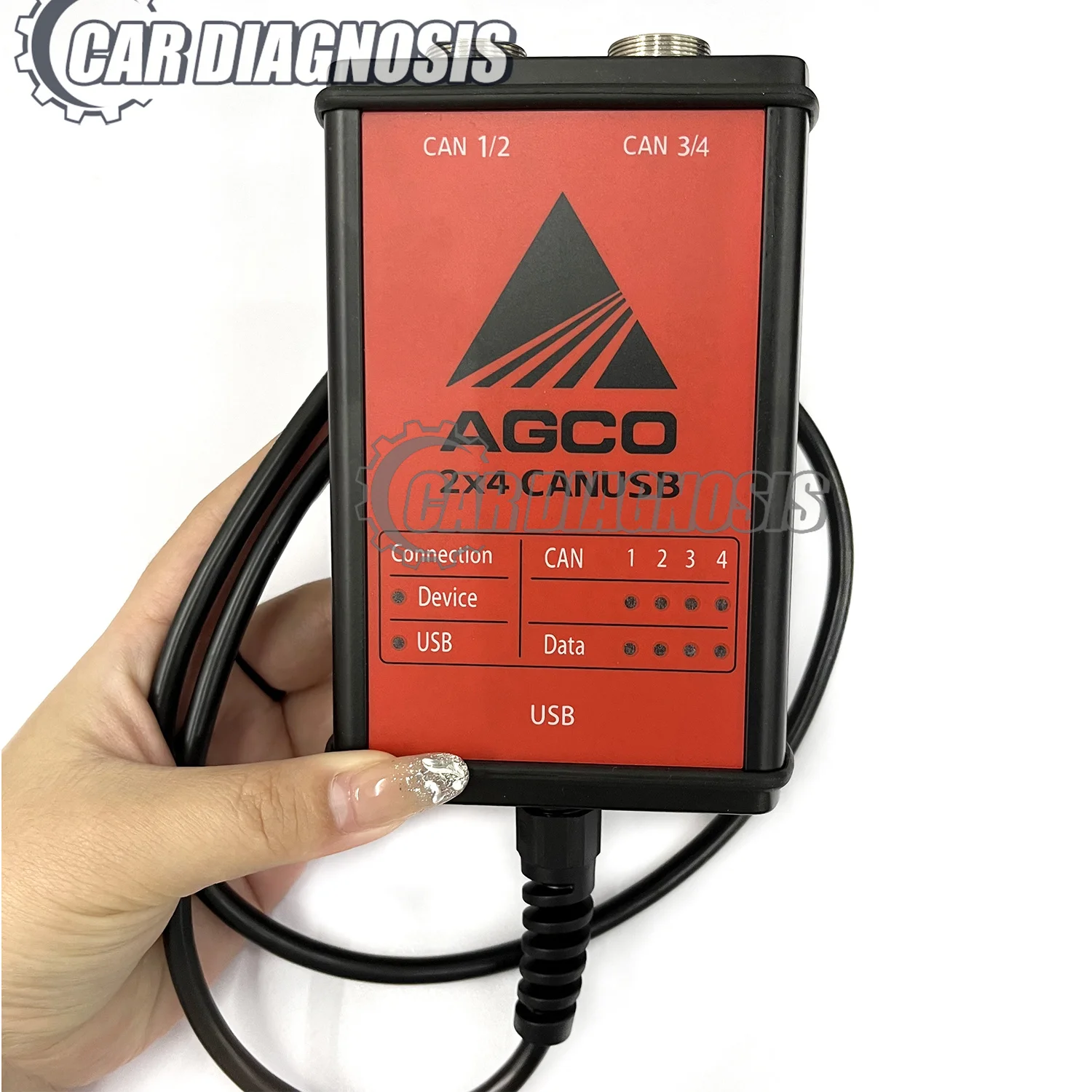 Para kit de diagnóstico agco (canusb) interface agco edt canusb para ferramenta de diagnóstico agrícola com dongle chave