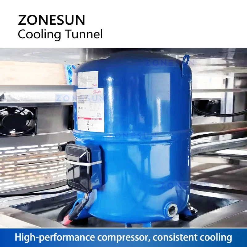 Zonesun Cooling Tunnel Conveyor Bottle Cooling Conveyor Machine Chocolate Cooling Tunnel ZS-CT4