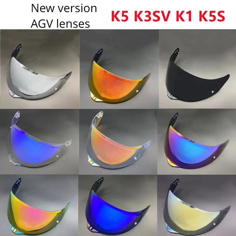 

AGV K5 Lens K3SV K1 Day and Night Universal Wind and Sun Protection High-definition Colorful Cycling Helmet Mirror