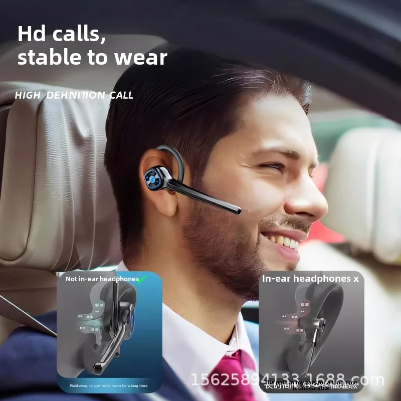 M11 หูฟังบลูทูธหูฟังไร้สายแฮนด์ฟรีหูฟังพร้อมไมโครโฟน HD สำหรับโทรศัพท์ iPhone Xiaomi Samsung