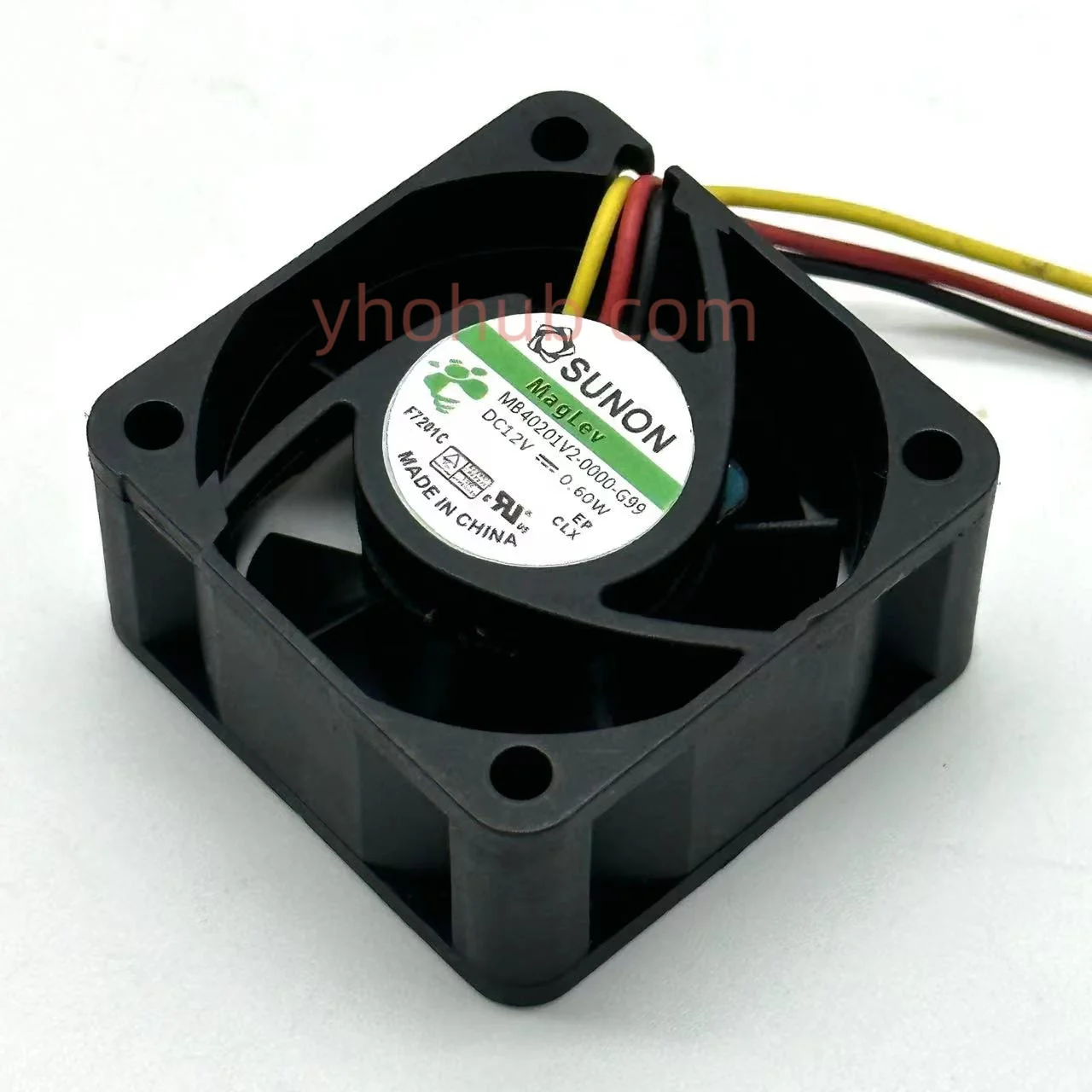 

SUNON MB40201V2-0000-G99 DC 12V 0.6W 40x40x20mm Server Cooling Fan