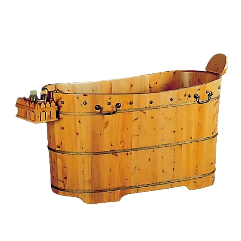 Teak wood detached villa bath bath