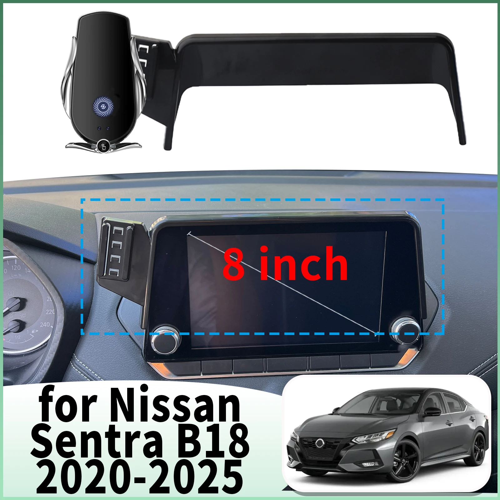 

fit for Nissan Sentra B18 2020 2021 2022-2025 8inch Specific Dashboard Navigation Phone Holder Mount Design Car​​ accessoires