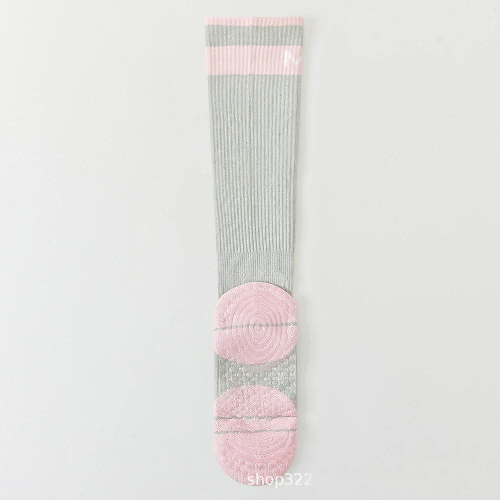 Professional Pilates Yoga Socks Women Silicone Anti-slip Breathable Compression Socks Knee High Fitness Dance Sport Socks Gifts view 4