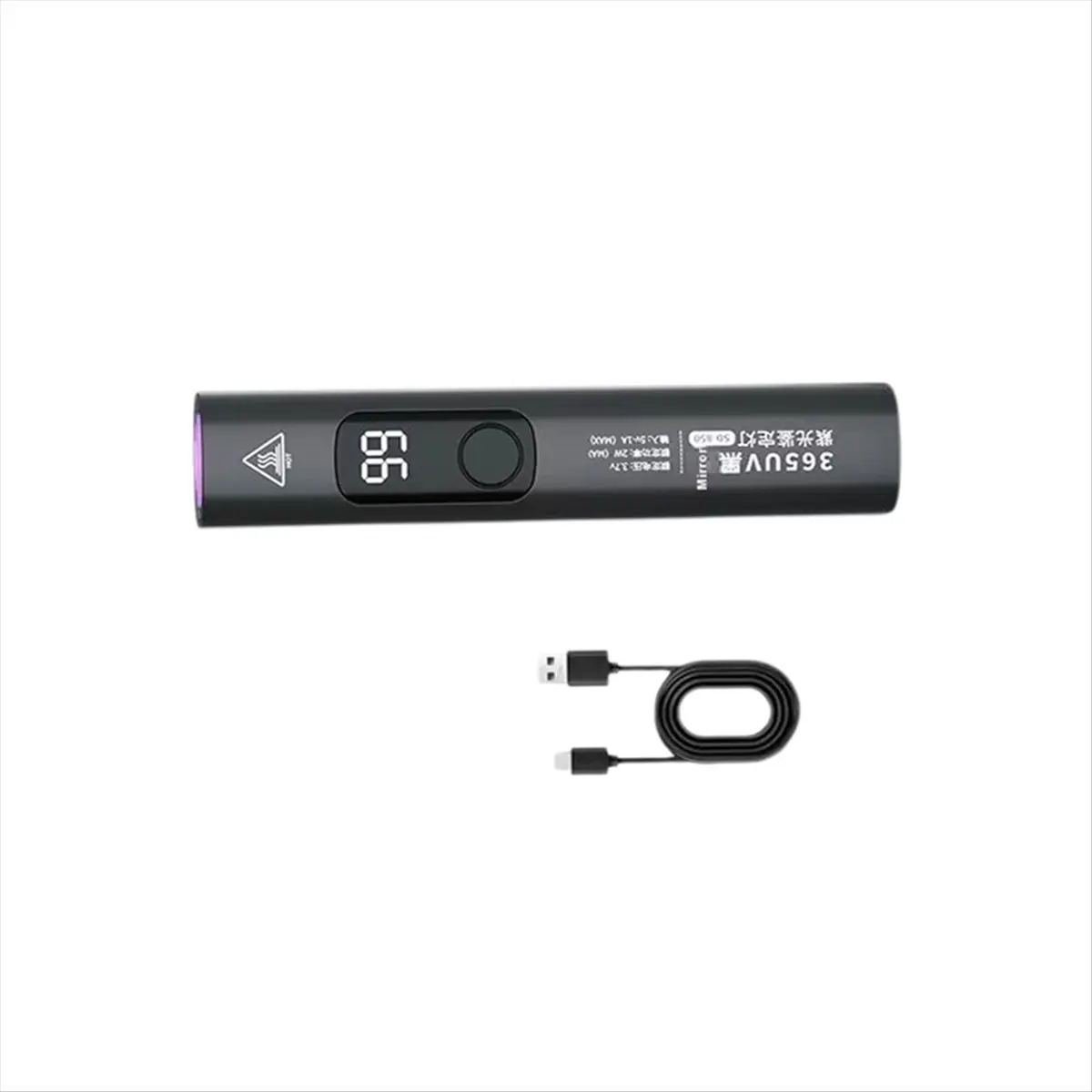 AB52 Light Lamp UV Fluorescent Agent Detection USB Rechargeable Flashlight Pet Urine Stain Detection Handlamp