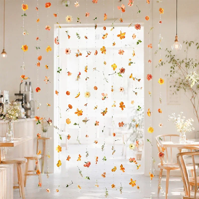 1/2 Stück 180CM Künstliche Seiden-Hängeblumenranke, Gefälschte Blumengirlande, Hochzeitsdekoration, Hintergrund-Dekoration für Zuhause und Wand – Detail 11