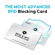 RFID Blocking Card Signals Shield Secure One Card Protects Entire Wallet Signal Blocking Card