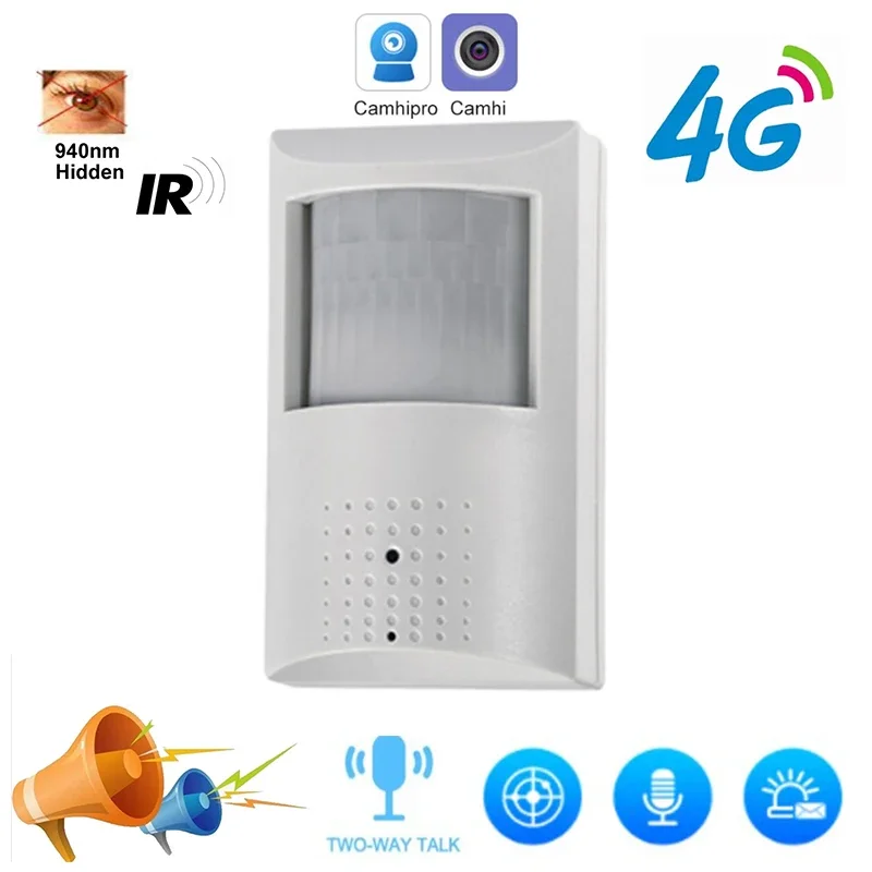 

RJ45 Wired &4G Lte 940NM IR NIght Vision Mini Secret 4G Ip Camera Camouflage HD 1080P 5MP Support SD TF Storage Two Way Audio