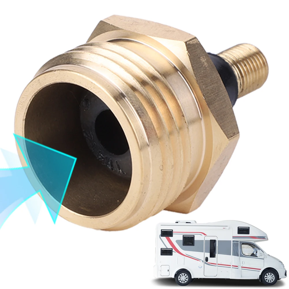 Brass Quick Connect RV Blow Out Plug Helps Clear The Water Lines in Your RV for Camper Travel Trailer