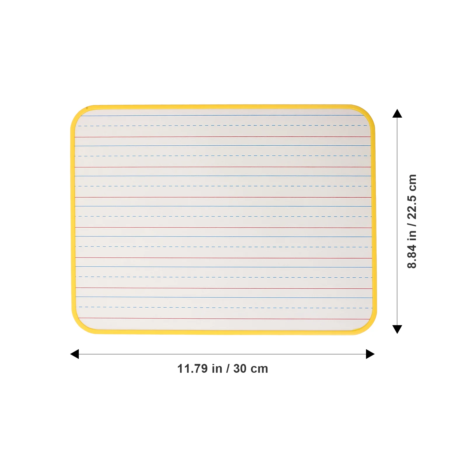 Dry Erase Ruled Whiteboard Double-sided Flip (black Border) Wipe The Classroom Boards Small Wood Notepad with Lines Child