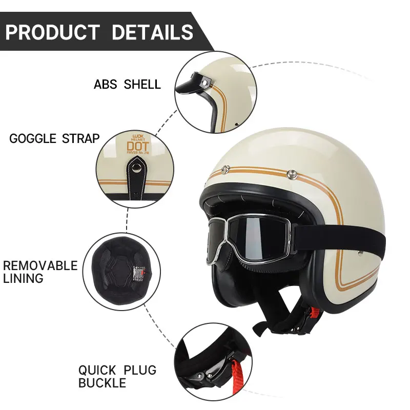 Motorcycle Safety Crash Capacete Electric Motorbike Riding Racing Protective Helmet Headpiece Riding Open Face Helmet For Men