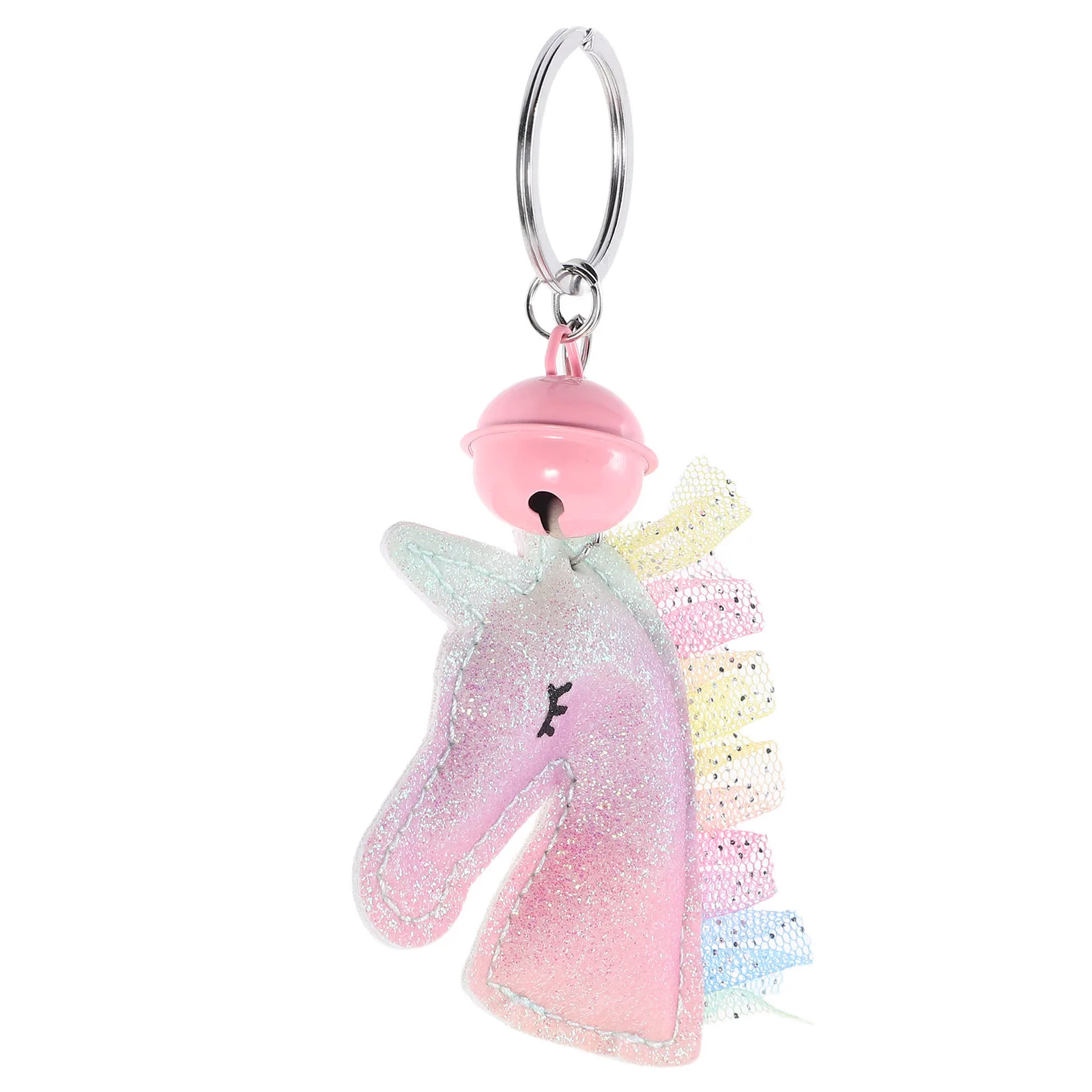 يونيكورن المفاتيح بو حقيبة أنيقة قلادة جرس سحر حقيبة يد صغيرة على ظهره محفظة اكسسوارات للفتيات النساء المفاتيح الملحقات