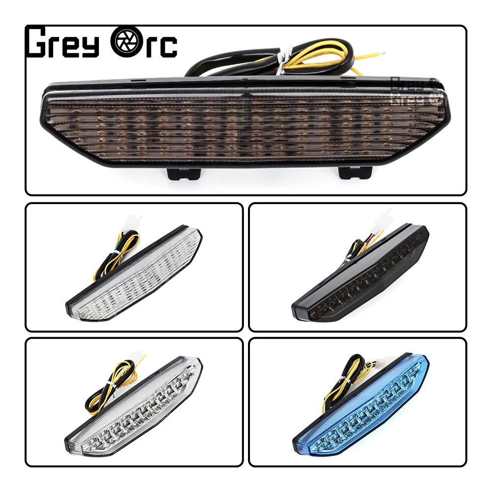 دراجة نارية الخلفية الذيل ضوء الفرامل بدوره إشارات المتكاملة مصباح ليد لكاواساكي ZX-6R 2007-2008 ZG-14 CONCOURS ZRX-1200 DAGE