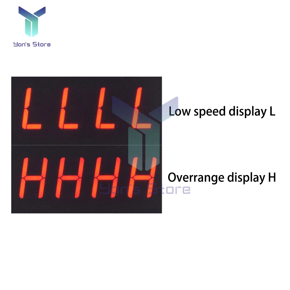 0.56 Inch 4 Digital LED Display Tachometer Gauge NPN 5V DC 8-24V 10-9999RPM RPM Speed Meter With Hall Proximity Switch Sensor