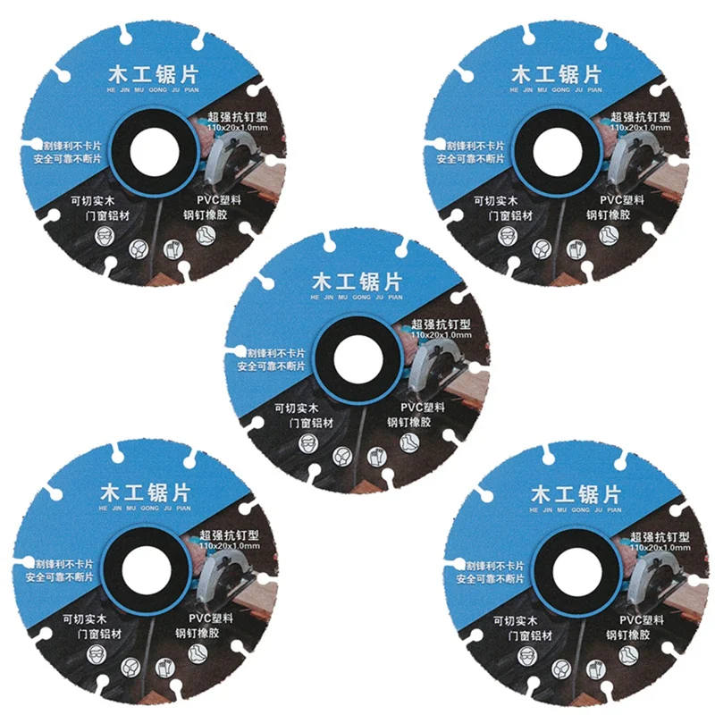 

A80I New Alloy Woodworking Saw Blade For Wood Board Aluminum PVC Plastic Rubber Cutting Tools For Angle Grinder