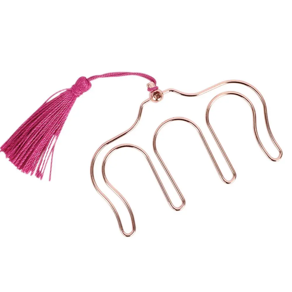 Creative Metal Piano Book with Tassel Music Book Clip Paper Clips Bookmark