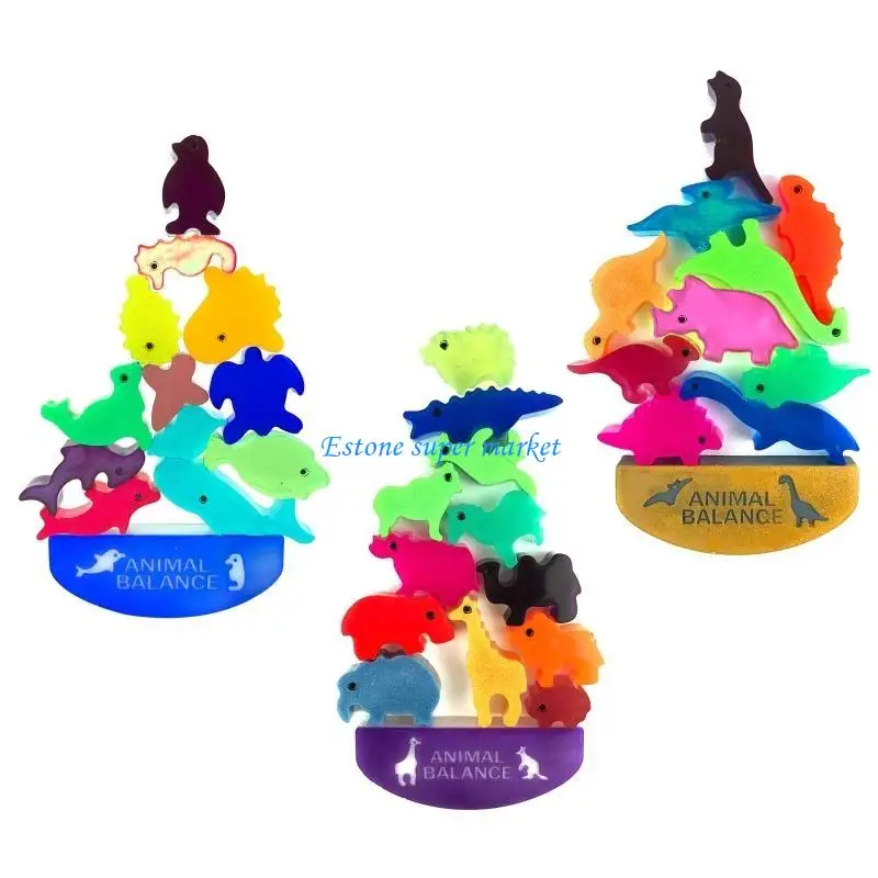 090b Artoon Dinosaurierform Epoxy DIY Silikonform Stapel -Spielzeug Harzform für Kinder handgefertigtes Kunsthandwerkswerkzeug