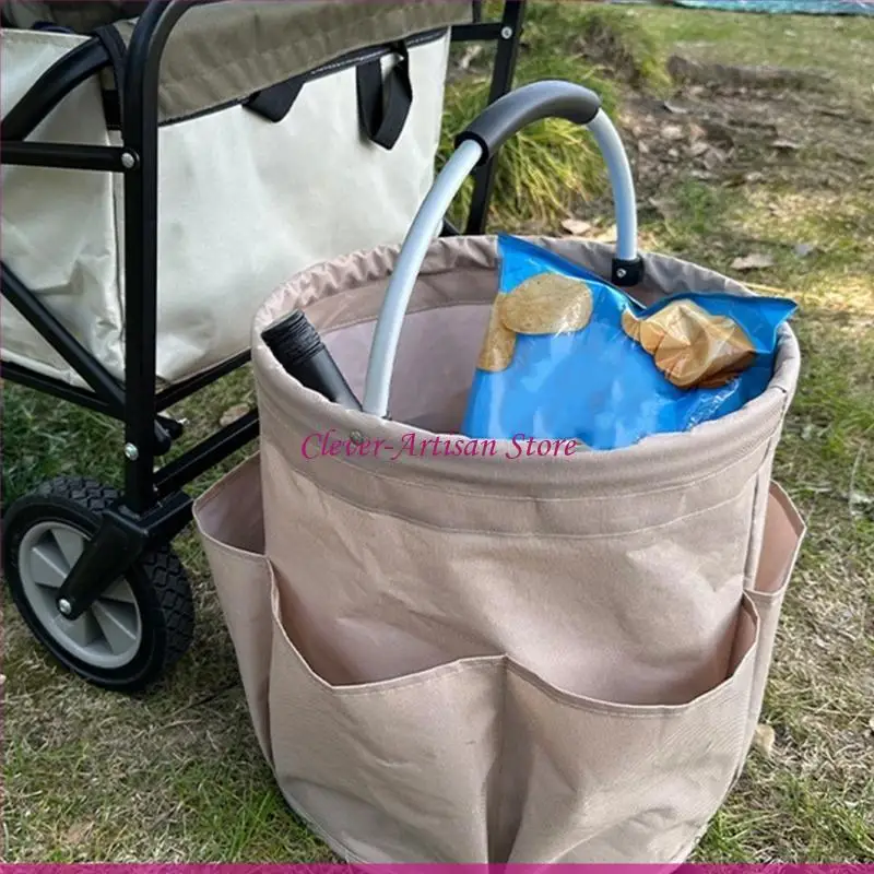 Bolso organizador plegable cesta e06B con cesta salpicaduras mando bolsillo exterior bolsillo