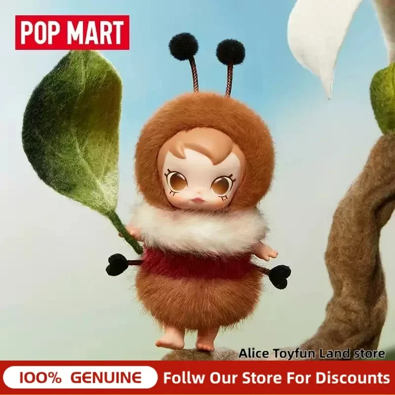 Genuine POP MART Baby Molly Buggy Roam Blind Box Fluffy Plush Pendant Vinyl Figure Hot Collectible Unbox Gift For Birthday Fans