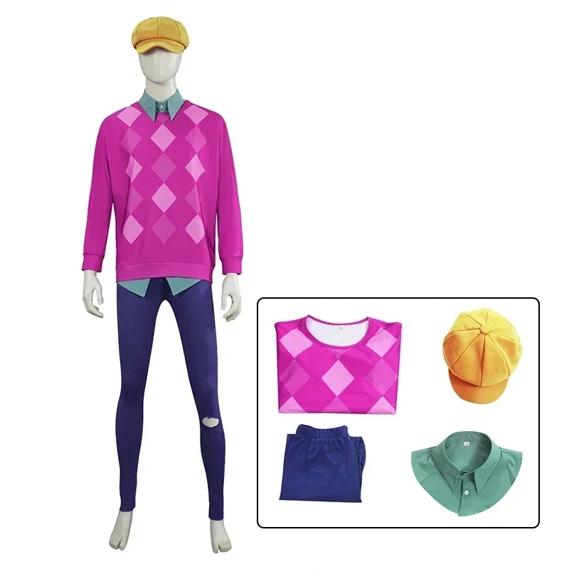 할로윈 2025 K팝 사자 소년 베이비 코스프레 의상 바오바오 가발 남성 할로윈 카니발 파티 역할 놀이 의상 성인용