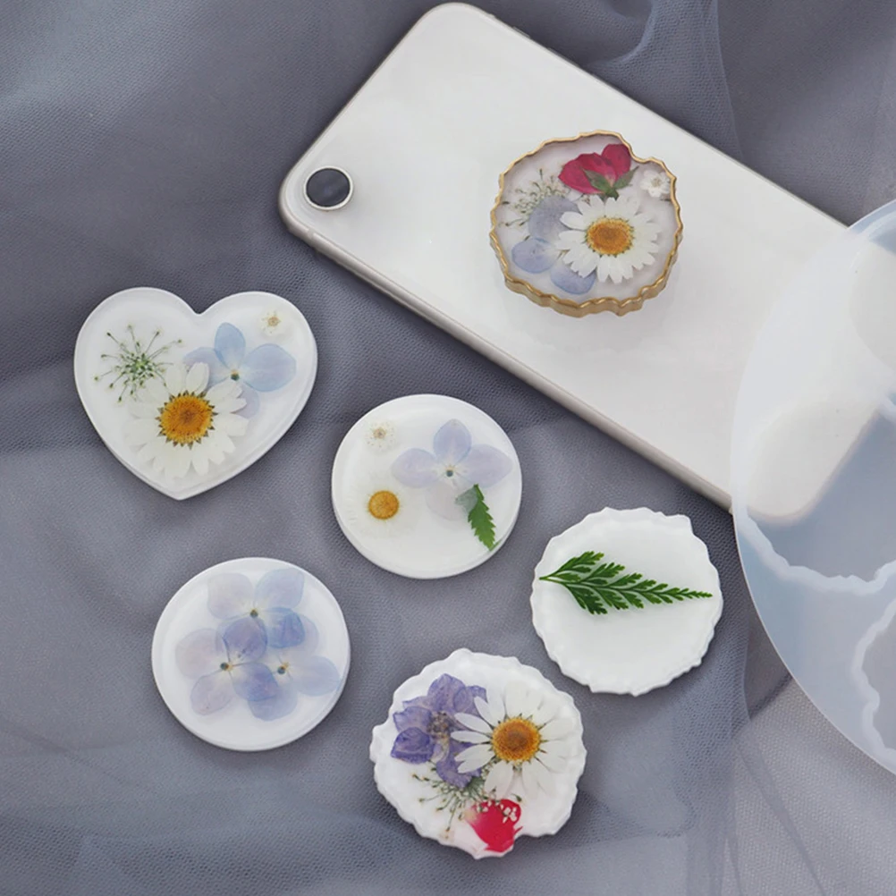 

Phone Grip Mold Epoxy Resin Mold Irregular Phone Grip Mould DIY Silicone Mold Phone Grip Casting Tray