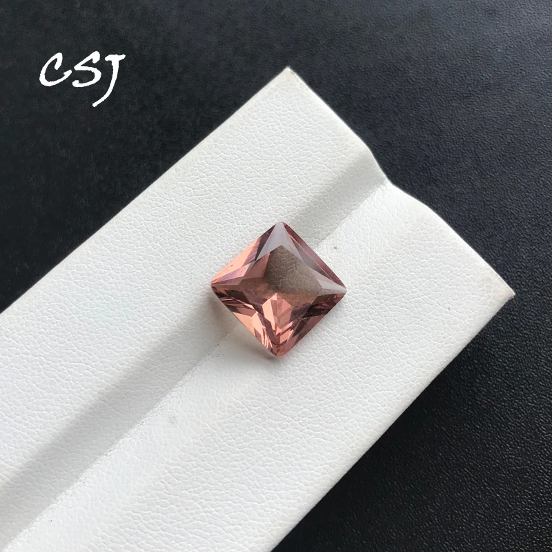 

CSJ Created Diaspore Zultanite Loose Gemstone Square Cut Sultanite For Diy Fine Jewelry 925 Silver Mounting Color Change Stone