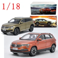 Diecast 1/18 Scale Model Car Skoda Kodiaq Alloy Car Model Skoda Karoq Vehicles Toys for Boys Original Box
