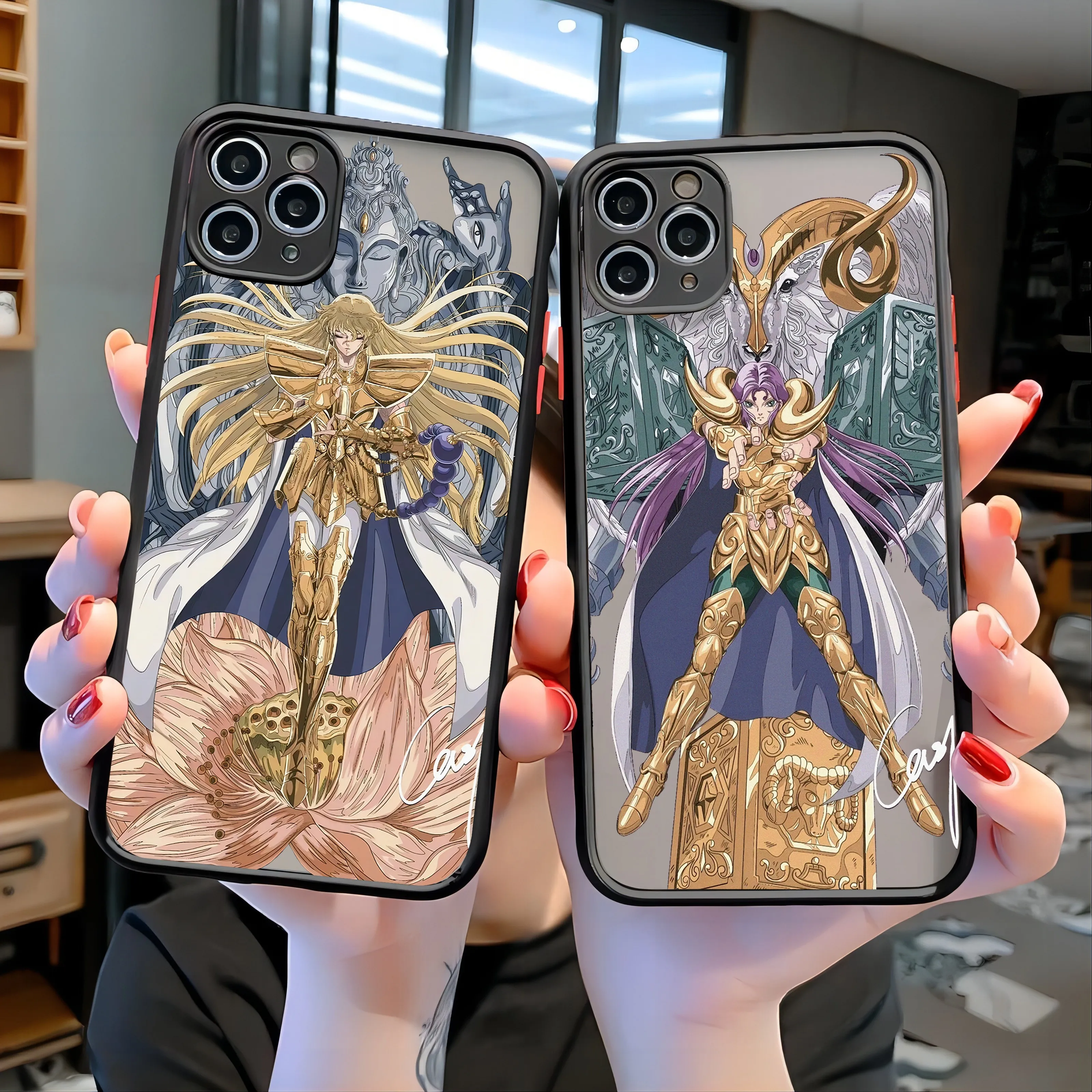 Animation 12 Gold Saint Seiya New Phone Case For Samsung S24 S23 S22 S21 S20 S10 FE Note20 Note10 Plus Ultra Lite 5G Matte Cover