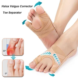 Adjustable Bunion Corrector Fabric Hallux Valgus Toe Corrector Sports Bunion Toe Separator Foot Care Pedicure Orthotics