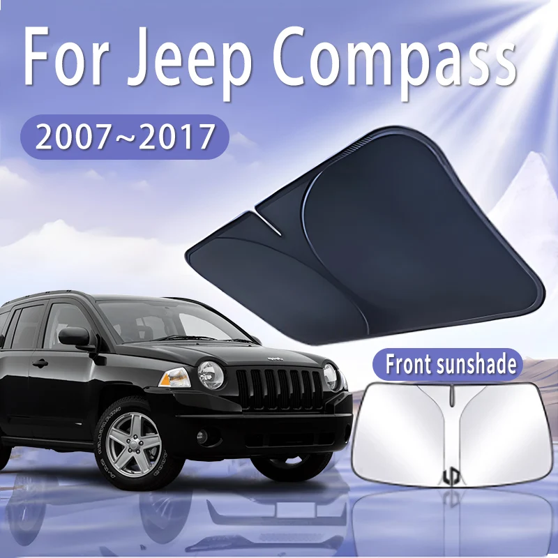 

Car Sun Visor For Jeep Compass 2007~2017 2010 2013 MK49 Front Windshield Sunshade Heat Insulation Summer Cooling Accessories