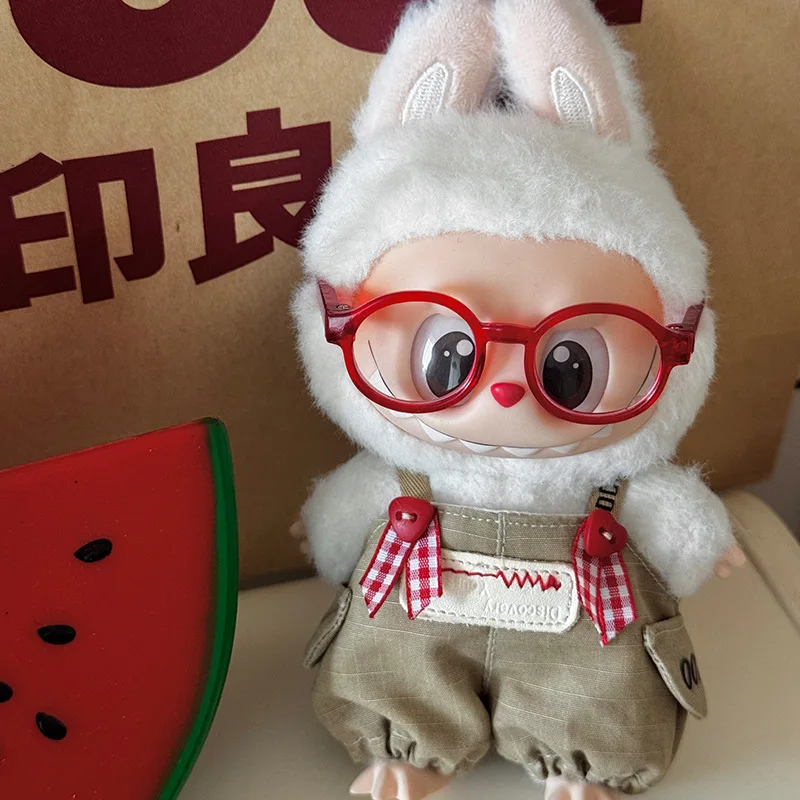 

Lovely Overalls For labubu Clothes For 15/17cm Doll Trendy Outfit Accessories Fashion Clothes Set Kid Gift