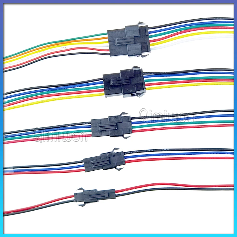 2/3/4/5/6 Pin JST SM LED Extension Cable SM LED Male Female Wire Connector For 3528 5050 RGB RGBW LED Strip Lights Connect 10CM