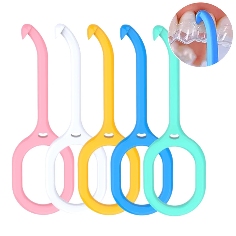 1PCS Orthodontic Aligner Removal Tool Braces Extractor Nice Invisible Removable Braces Clear Oral Care Remove Plastic Hook